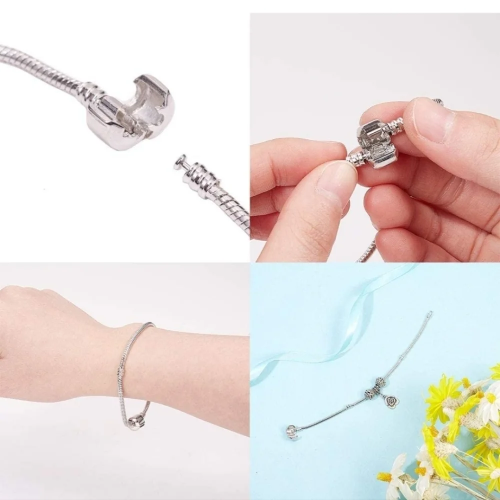 CHARM Bracelet Starter Snake  Bracelet  6.87 inches